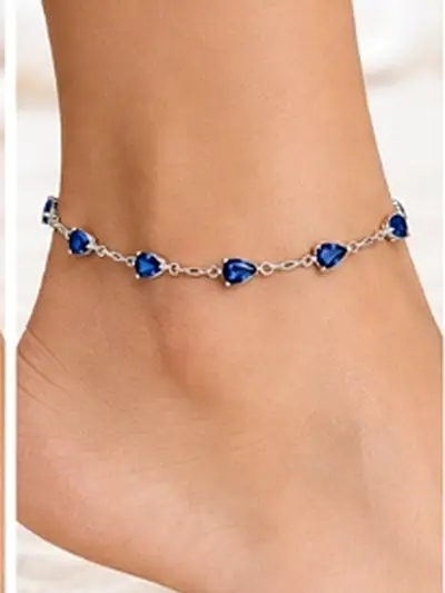 Ocean Blue Teardrop Worn