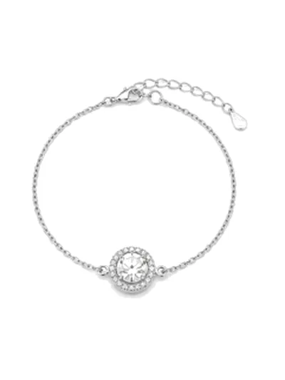 Solitaire Halo Bracelet