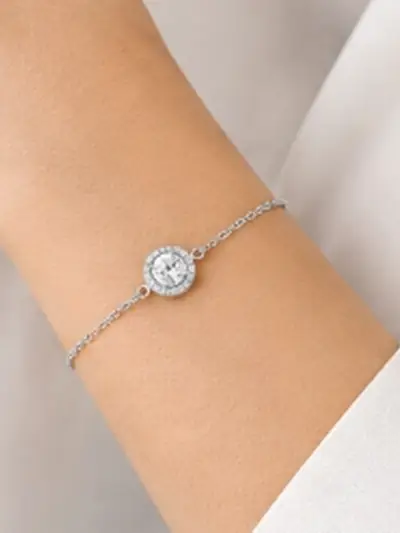 Solitaire Halo Worn