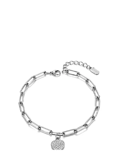 Paperclip Heart Bracelet
