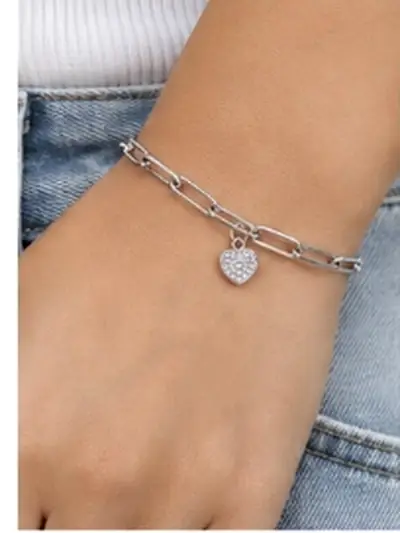 Paperclip Heart Worn