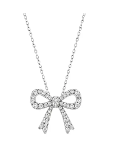 Pavé Bow Necklace